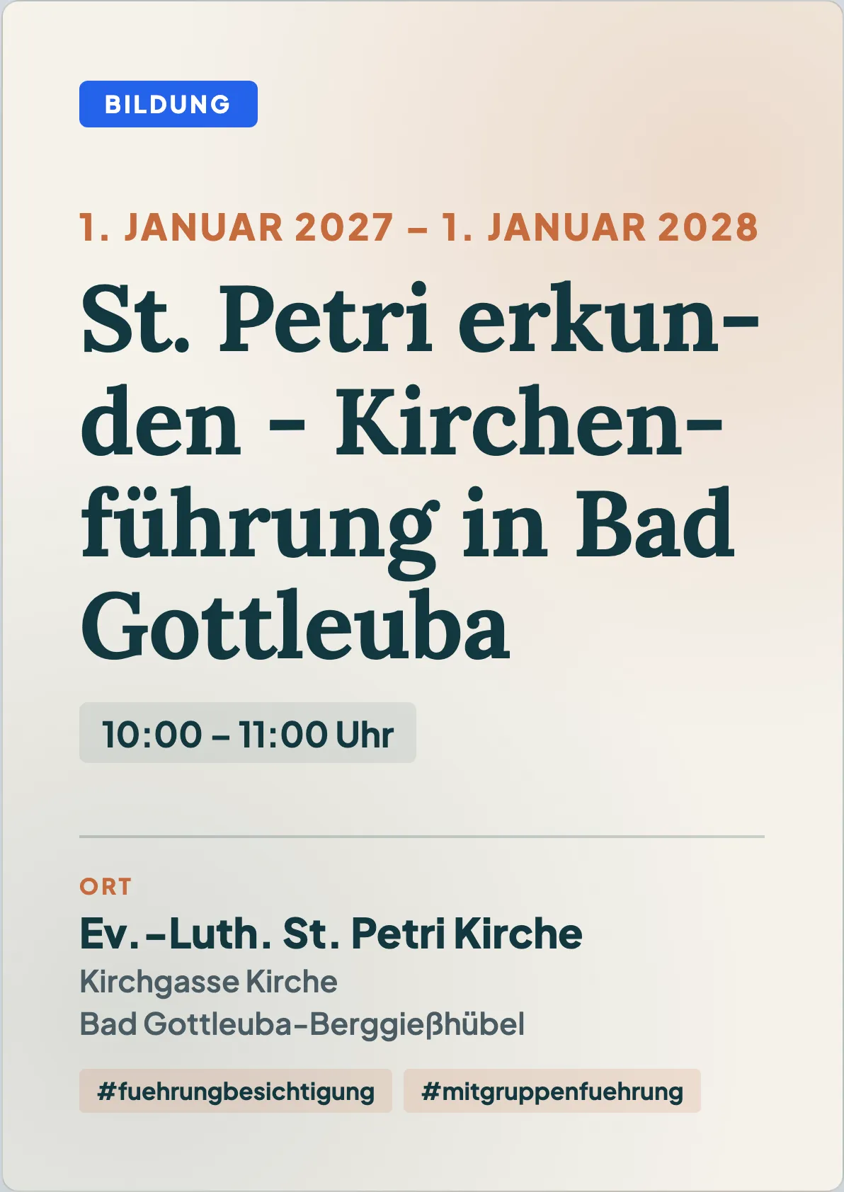 Veranstaltungsflyer