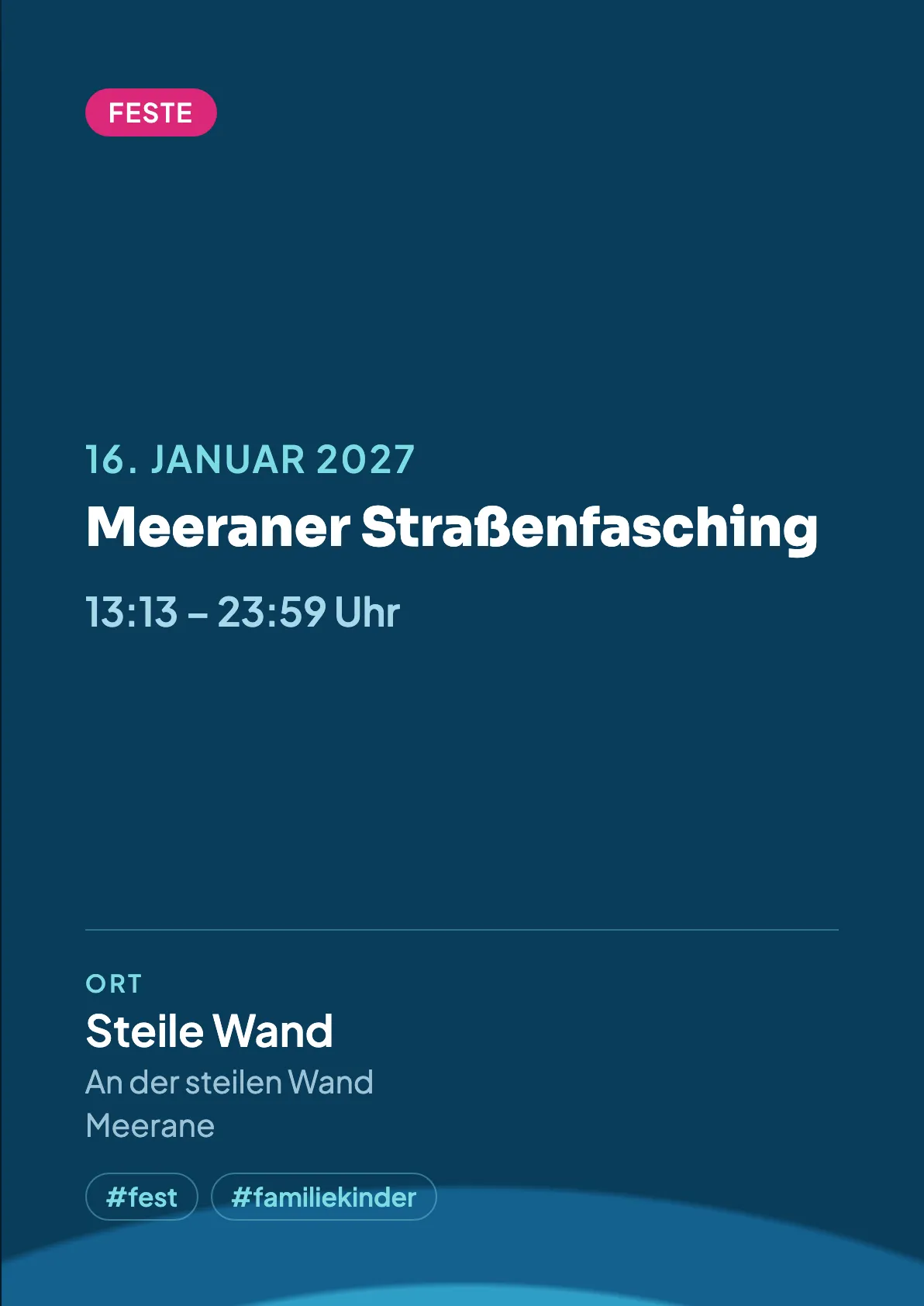 Veranstaltungsflyer