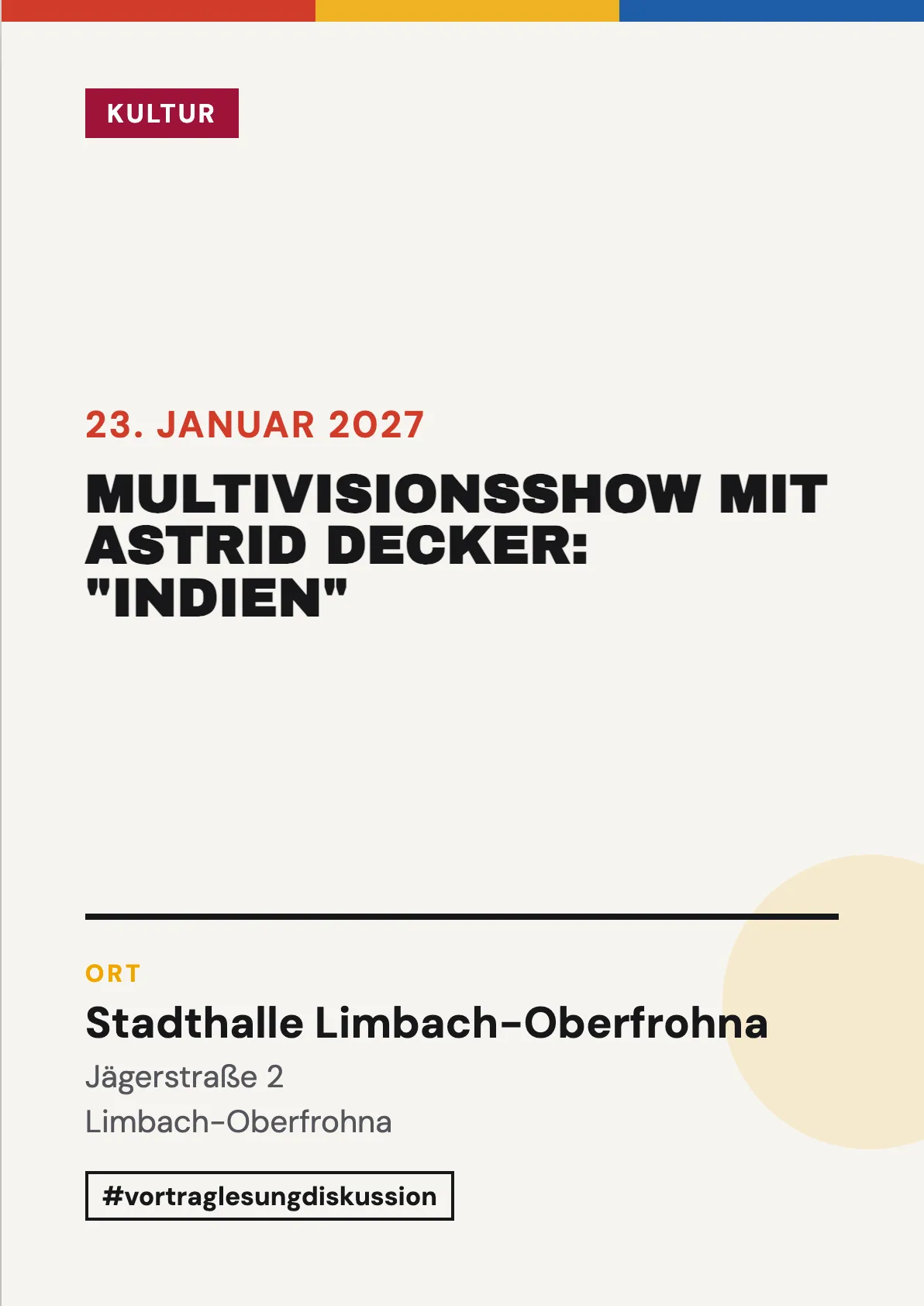Veranstaltungsflyer
