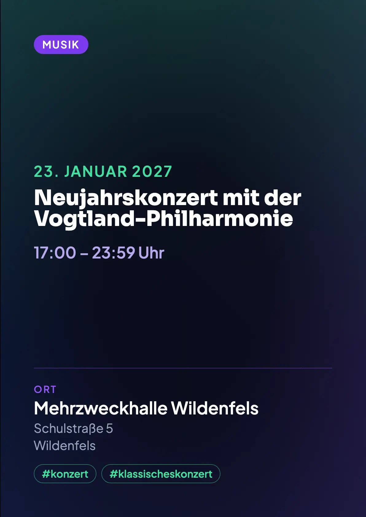 Veranstaltungsflyer