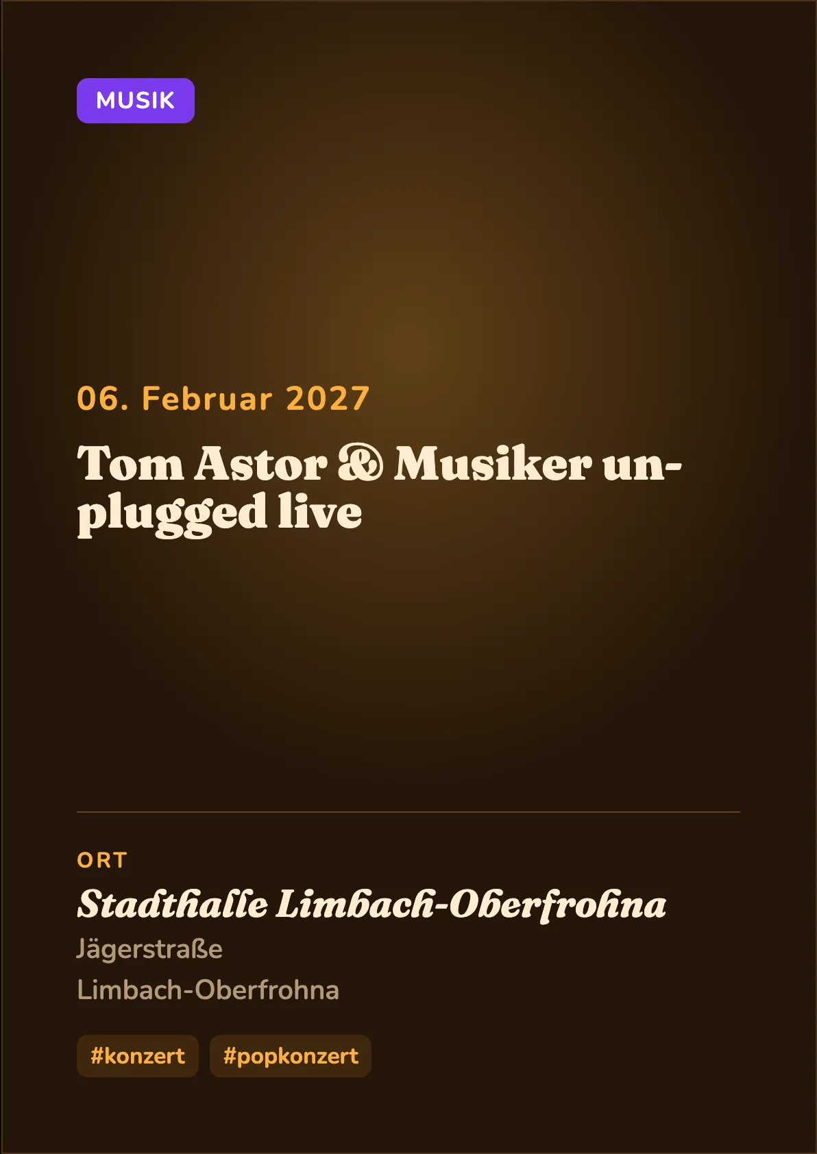 Veranstaltungsflyer