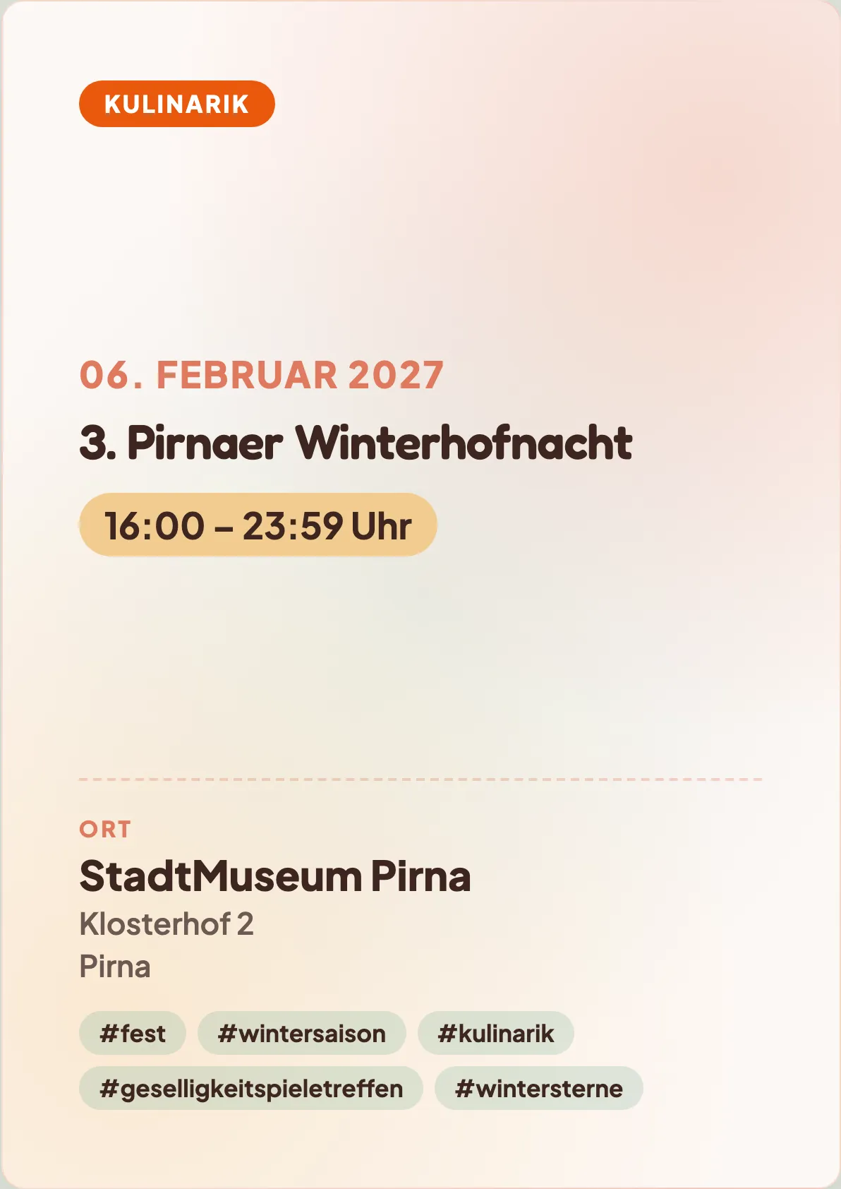 Veranstaltungsflyer