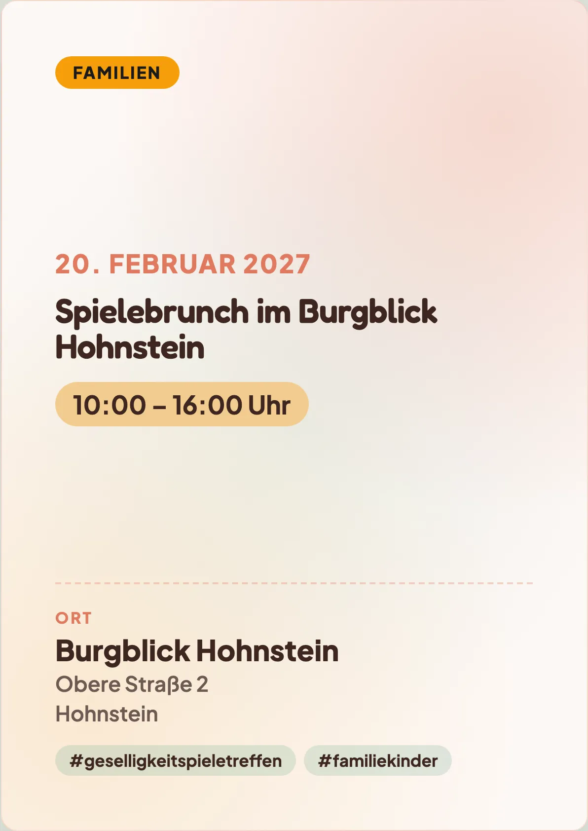 Veranstaltungsflyer