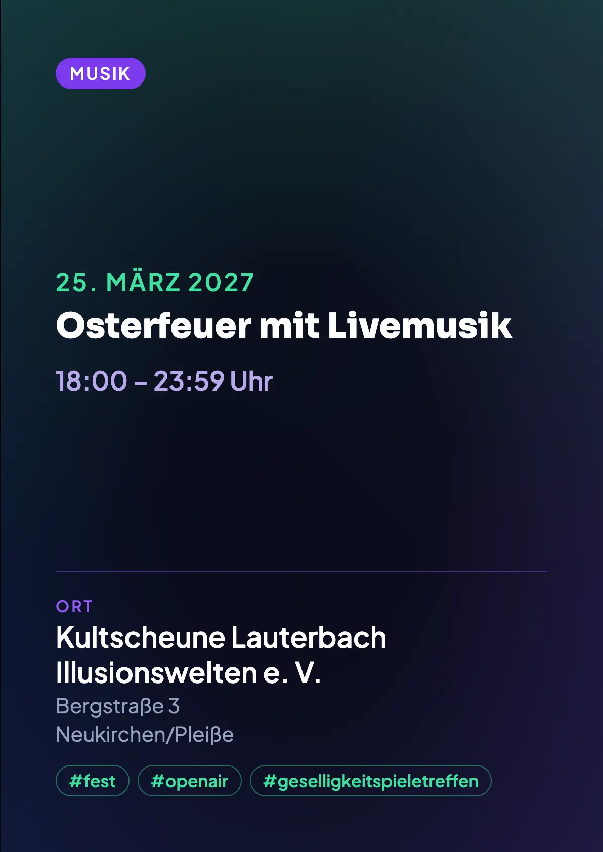 Veranstaltungsflyer