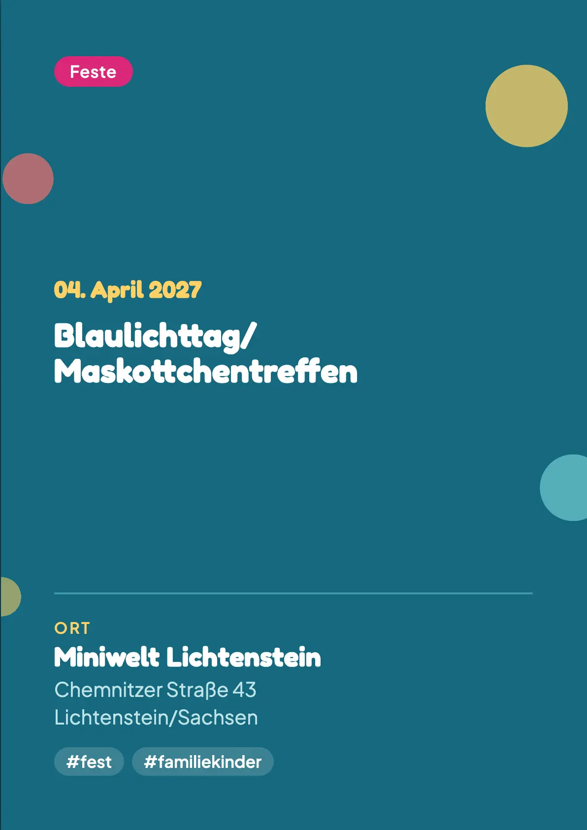 Veranstaltungsflyer
