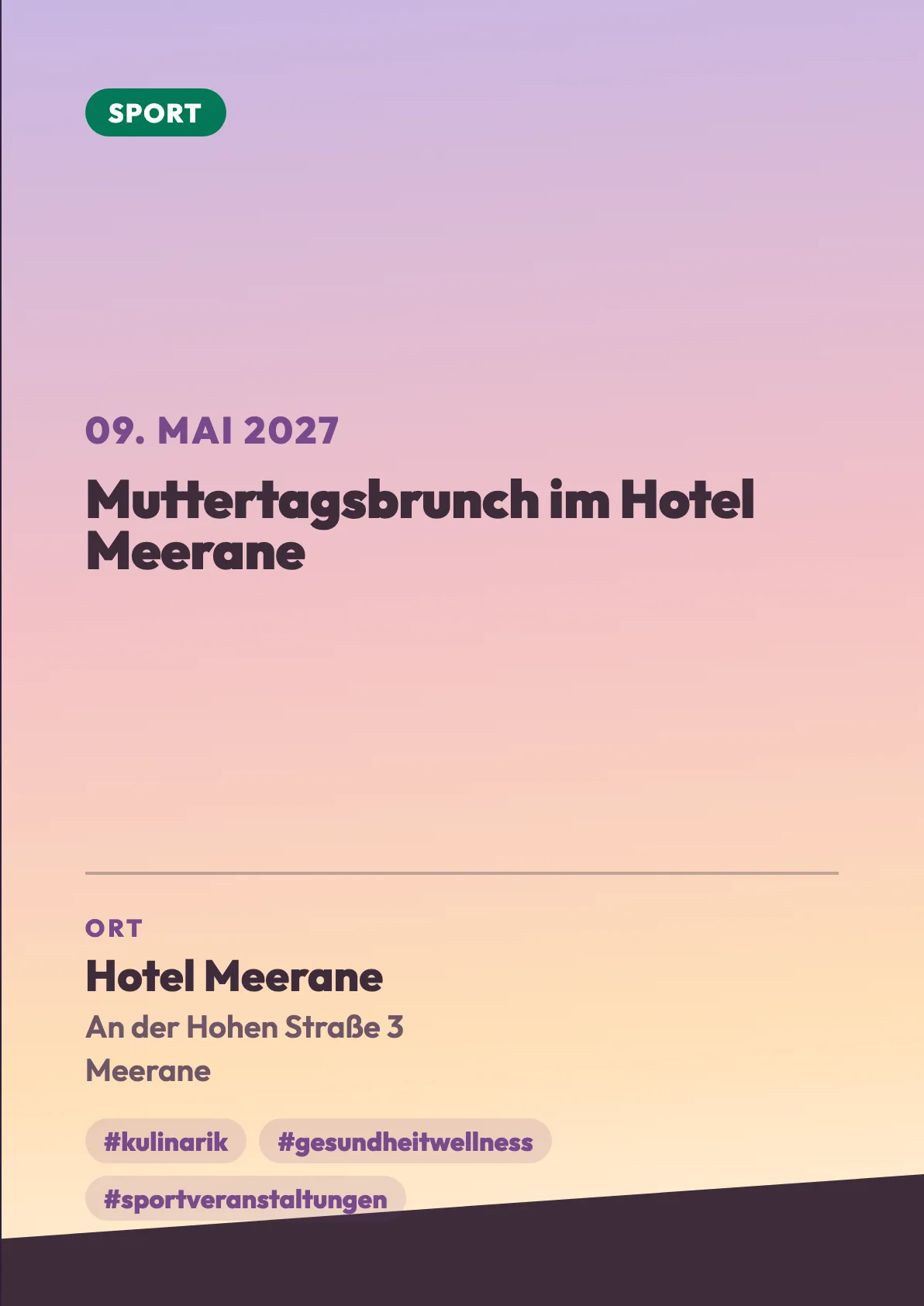 Veranstaltungsflyer