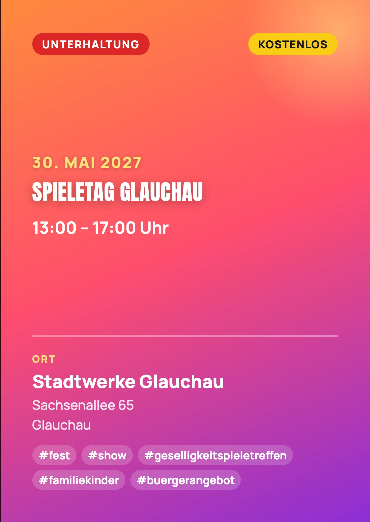 Veranstaltungsflyer