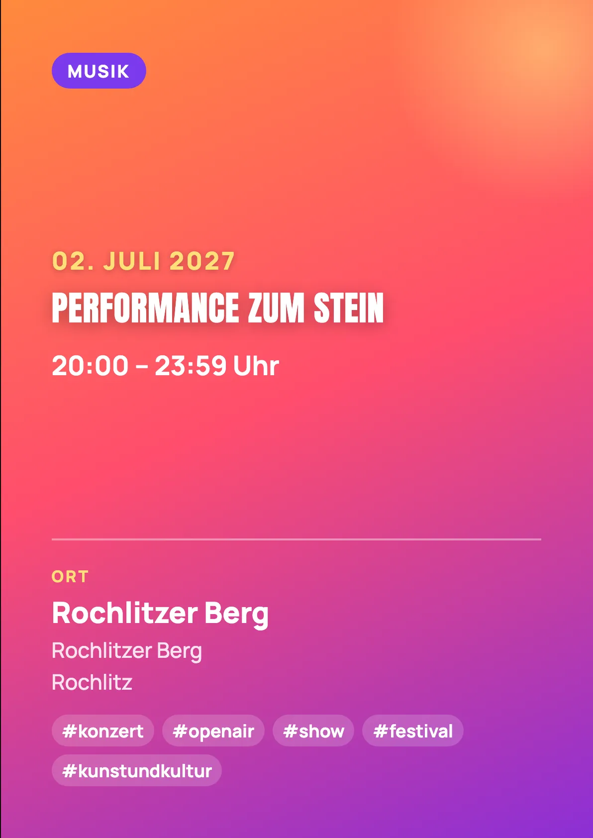 Veranstaltungsflyer