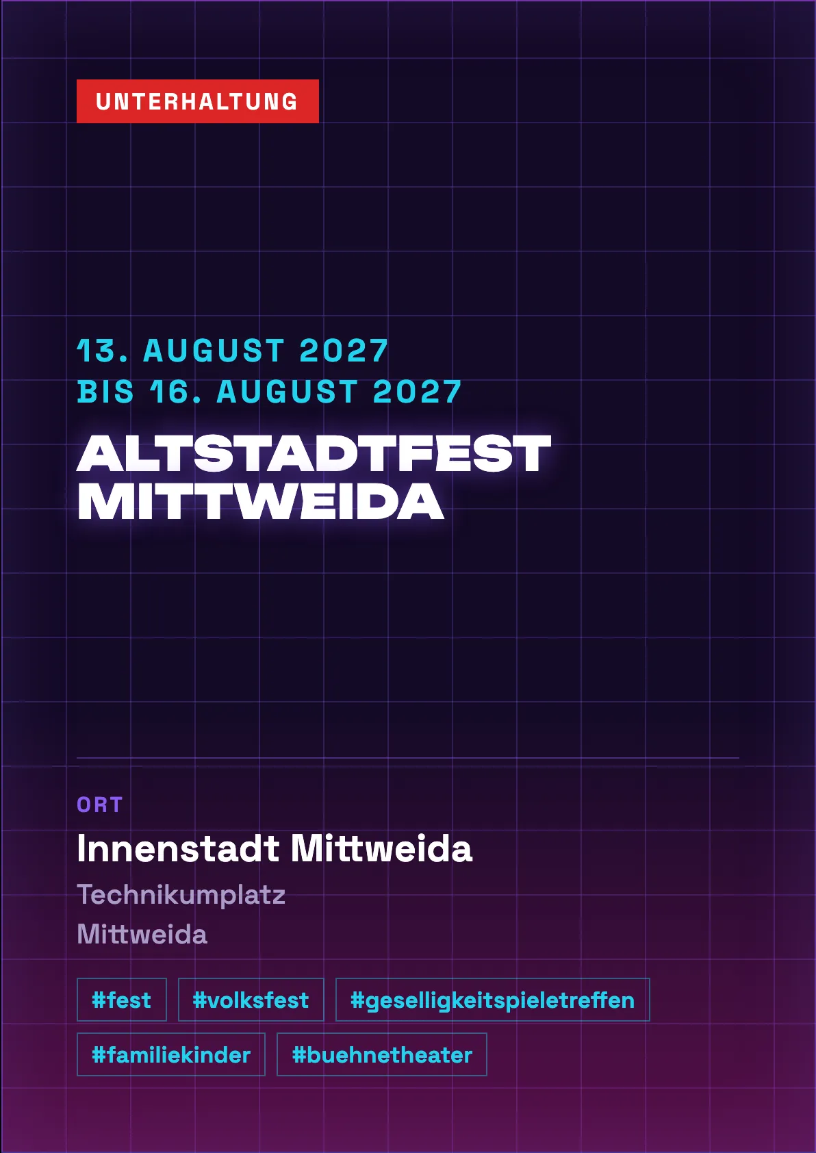 Veranstaltungsflyer