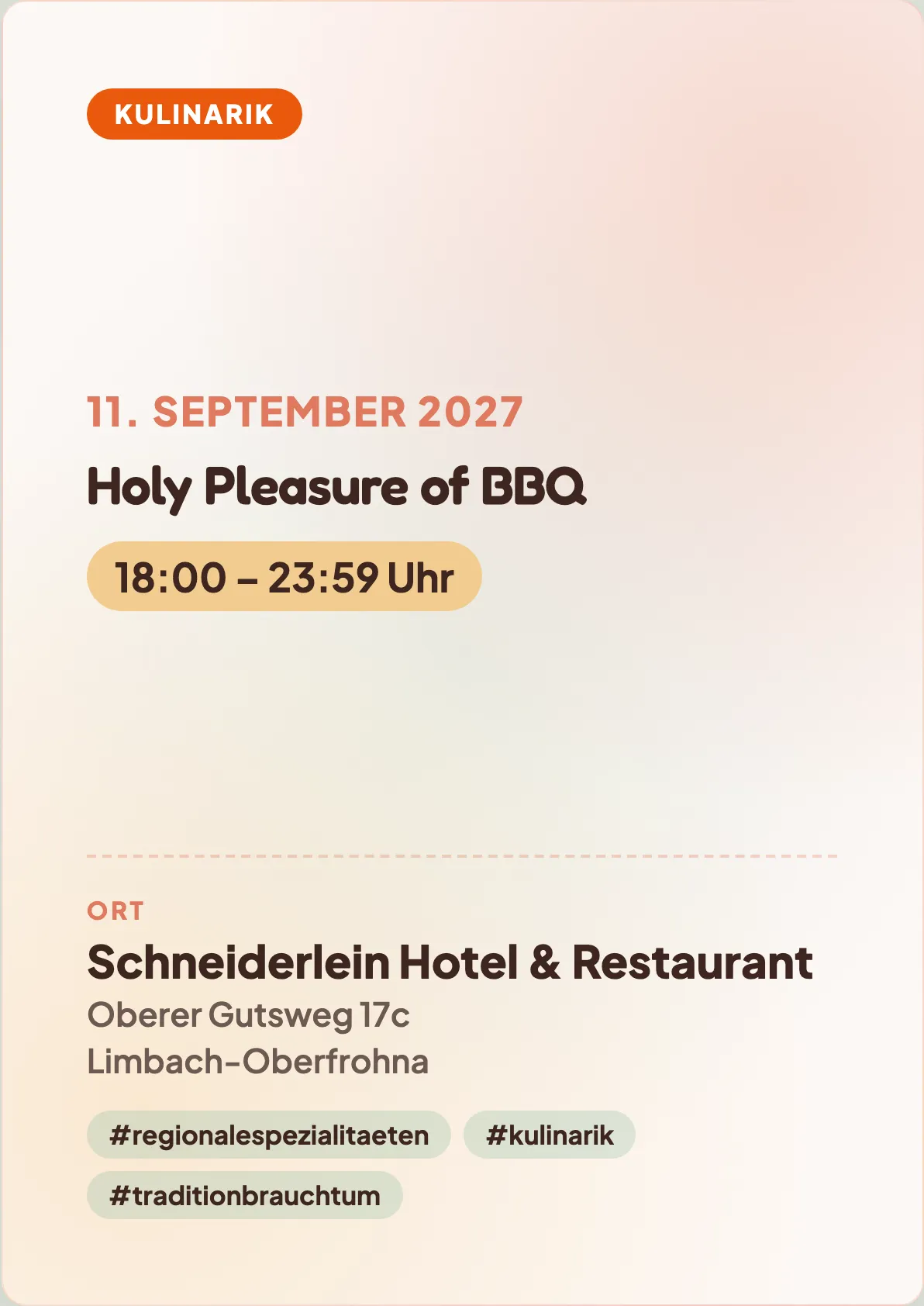 Veranstaltungsflyer