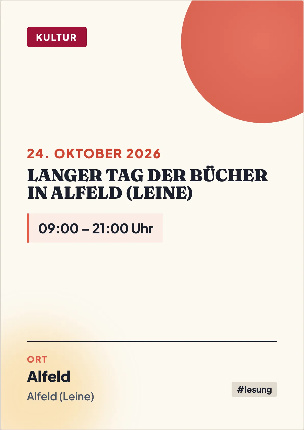 Veranstaltungsflyer