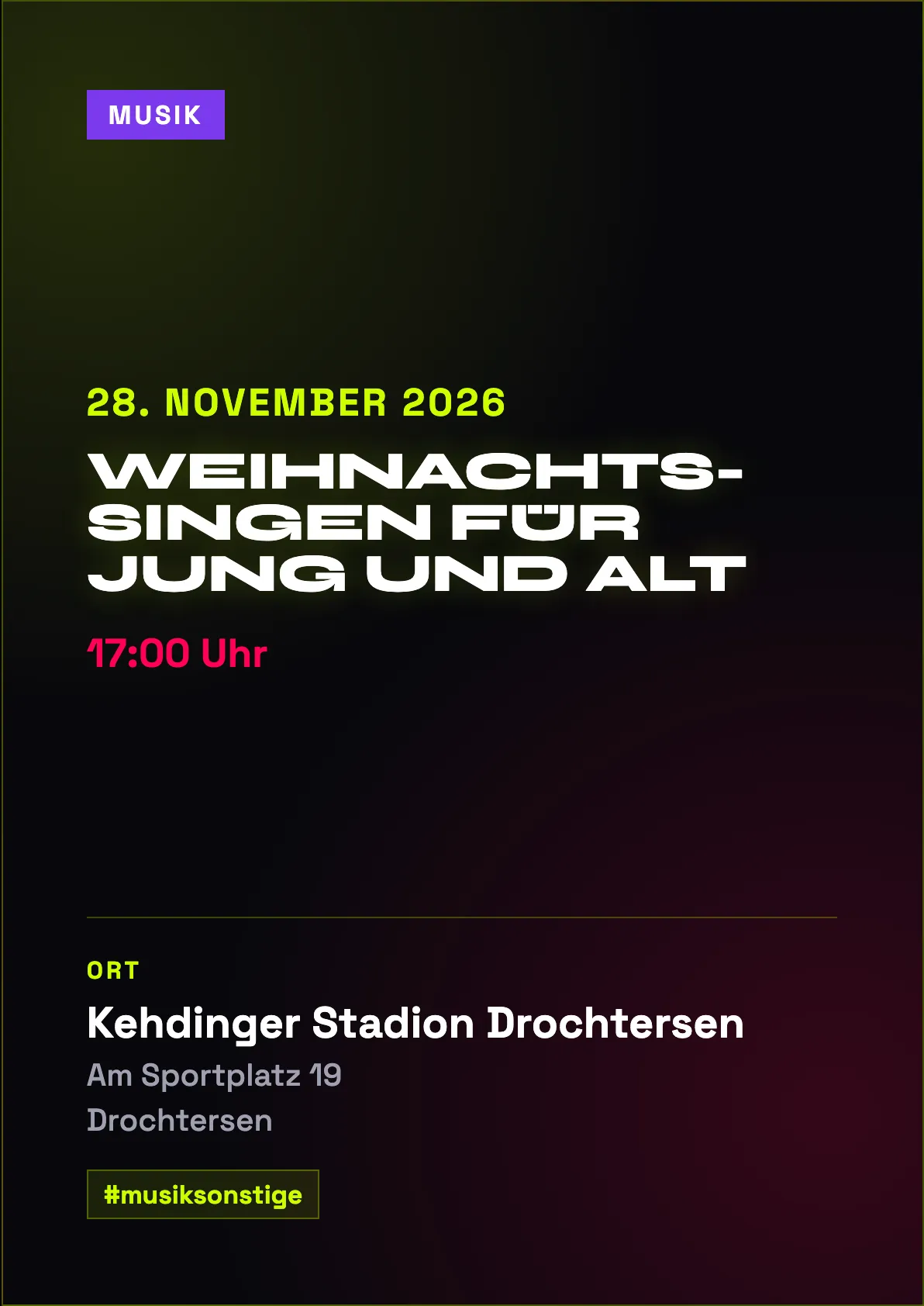 Veranstaltungsflyer