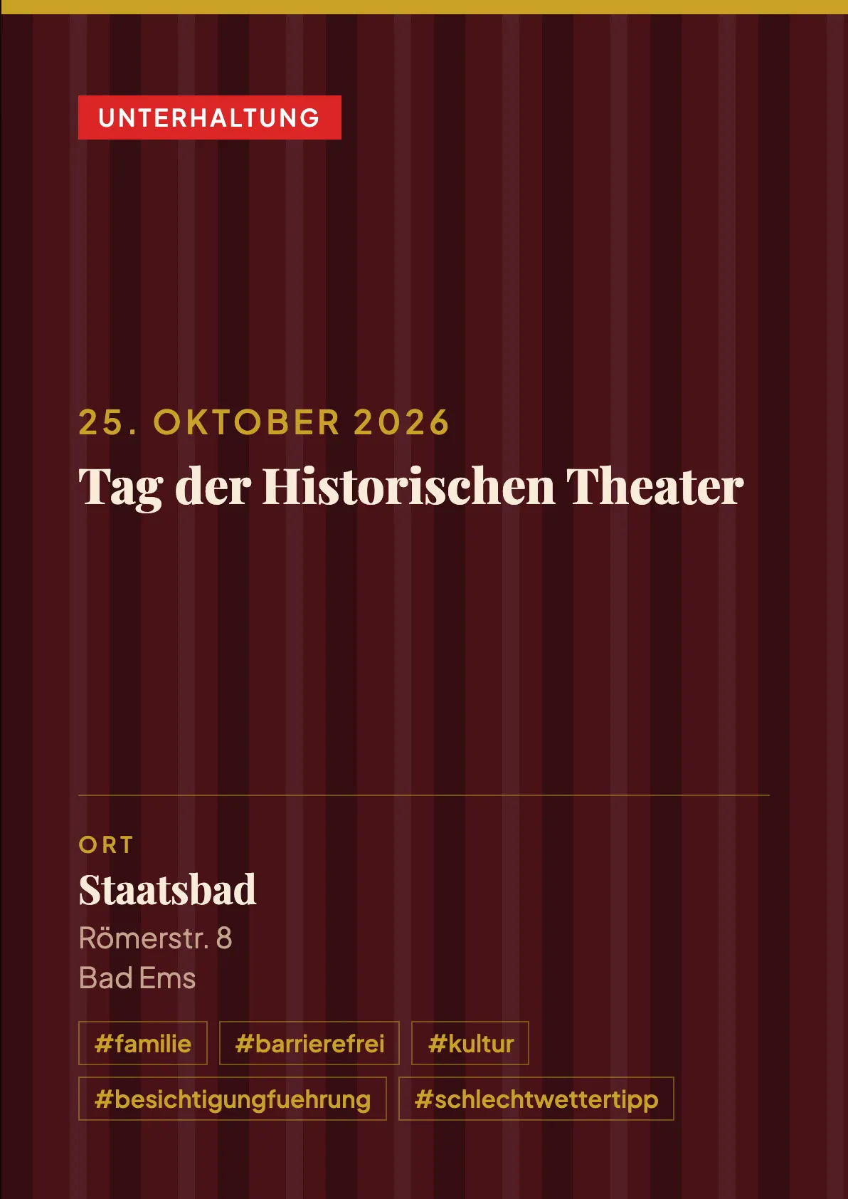 Veranstaltungsflyer