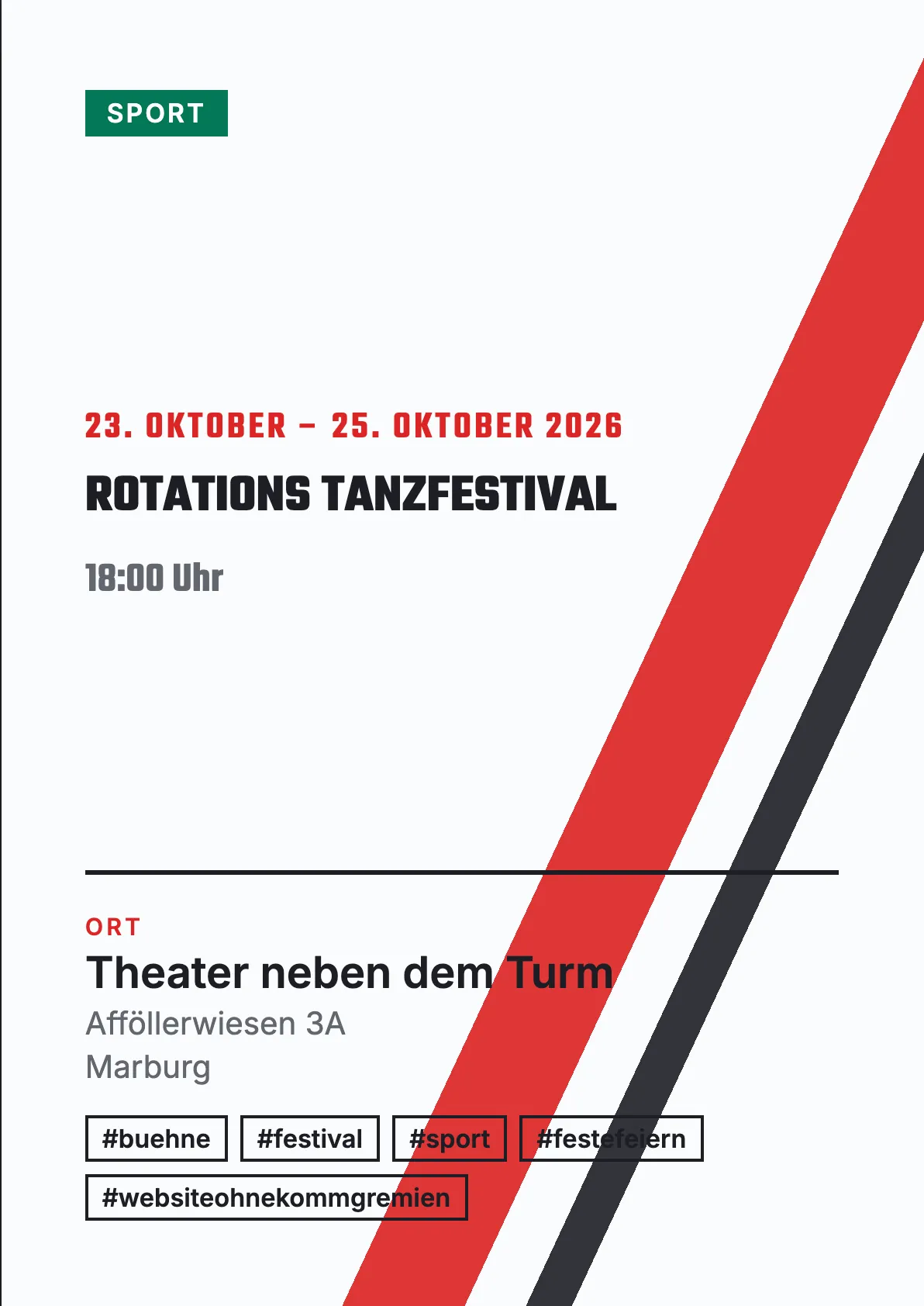 Veranstaltungsflyer