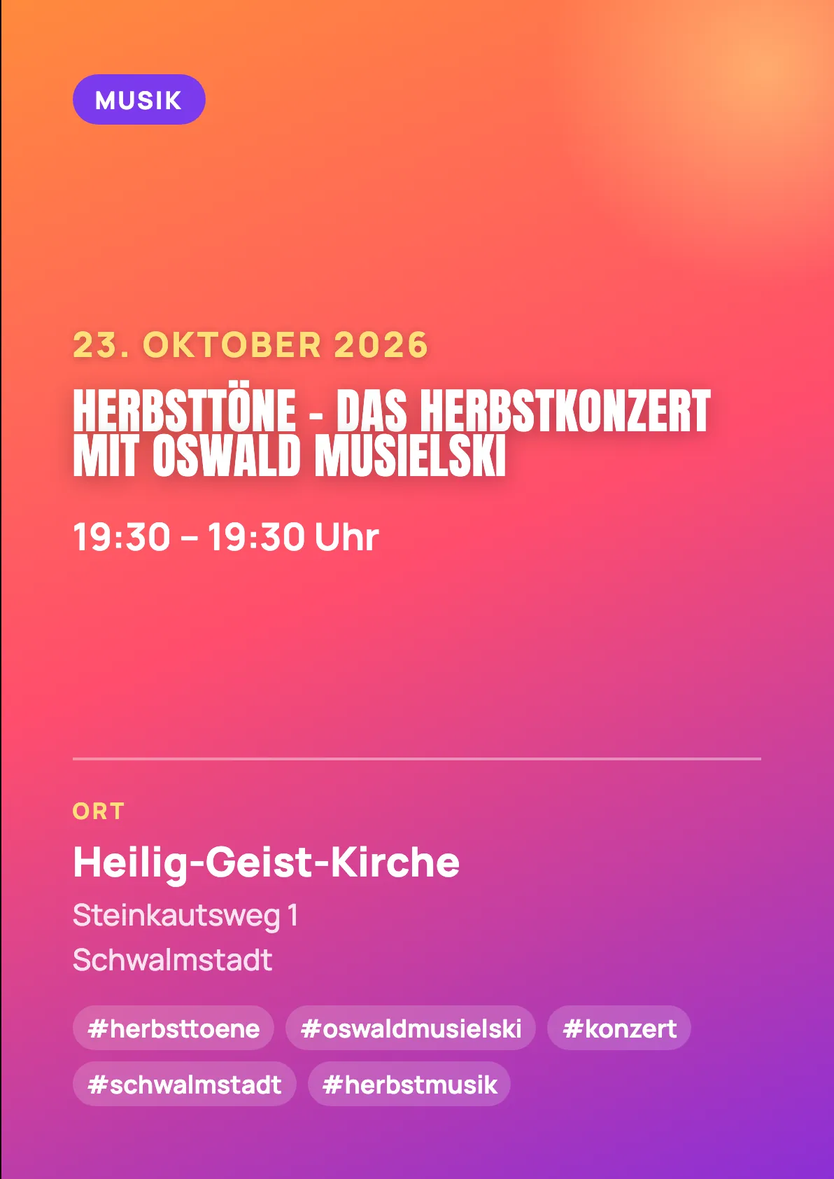 Veranstaltungsflyer