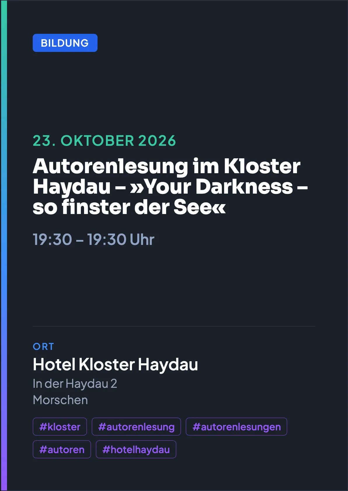 Veranstaltungsflyer