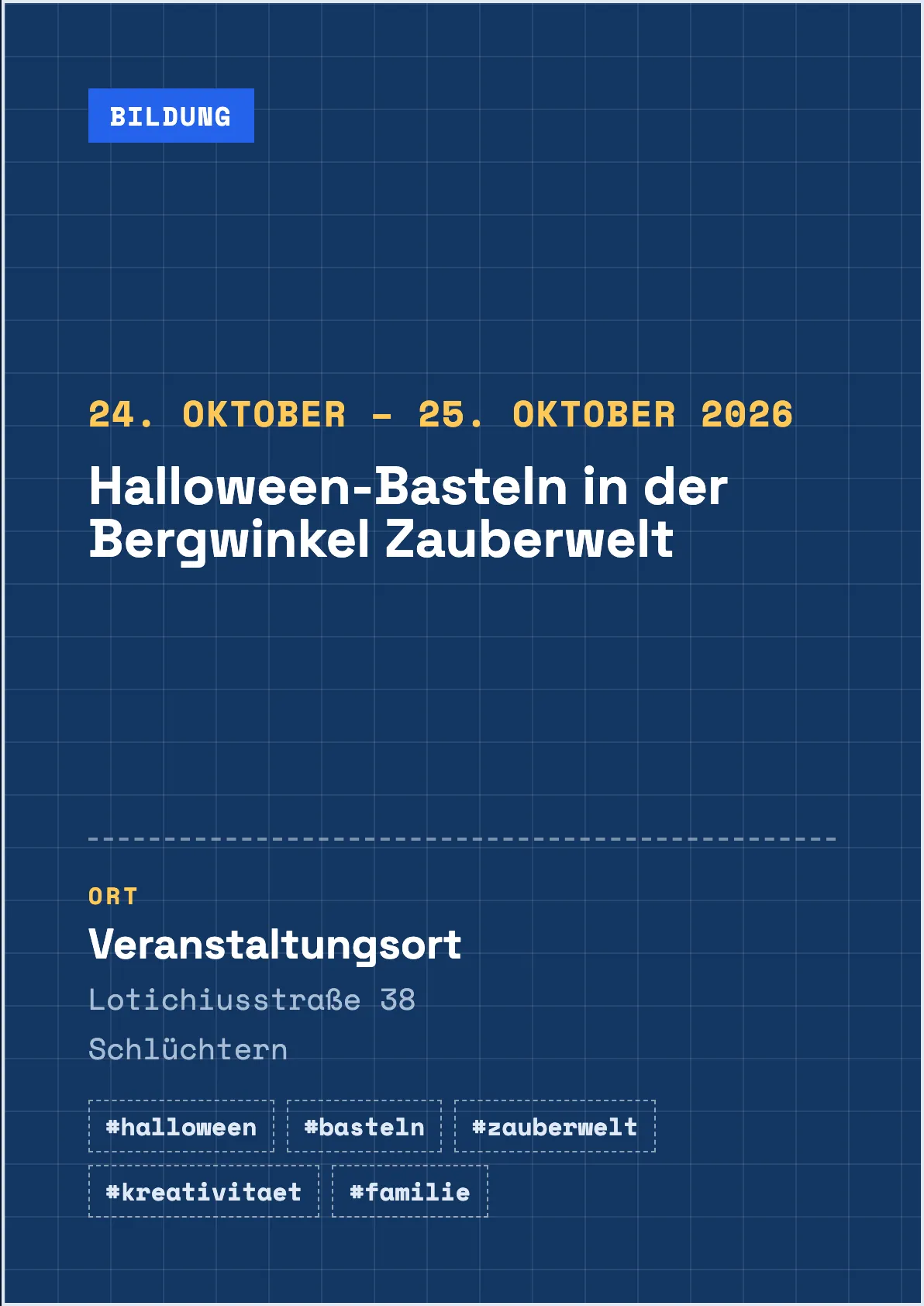 Veranstaltungsflyer