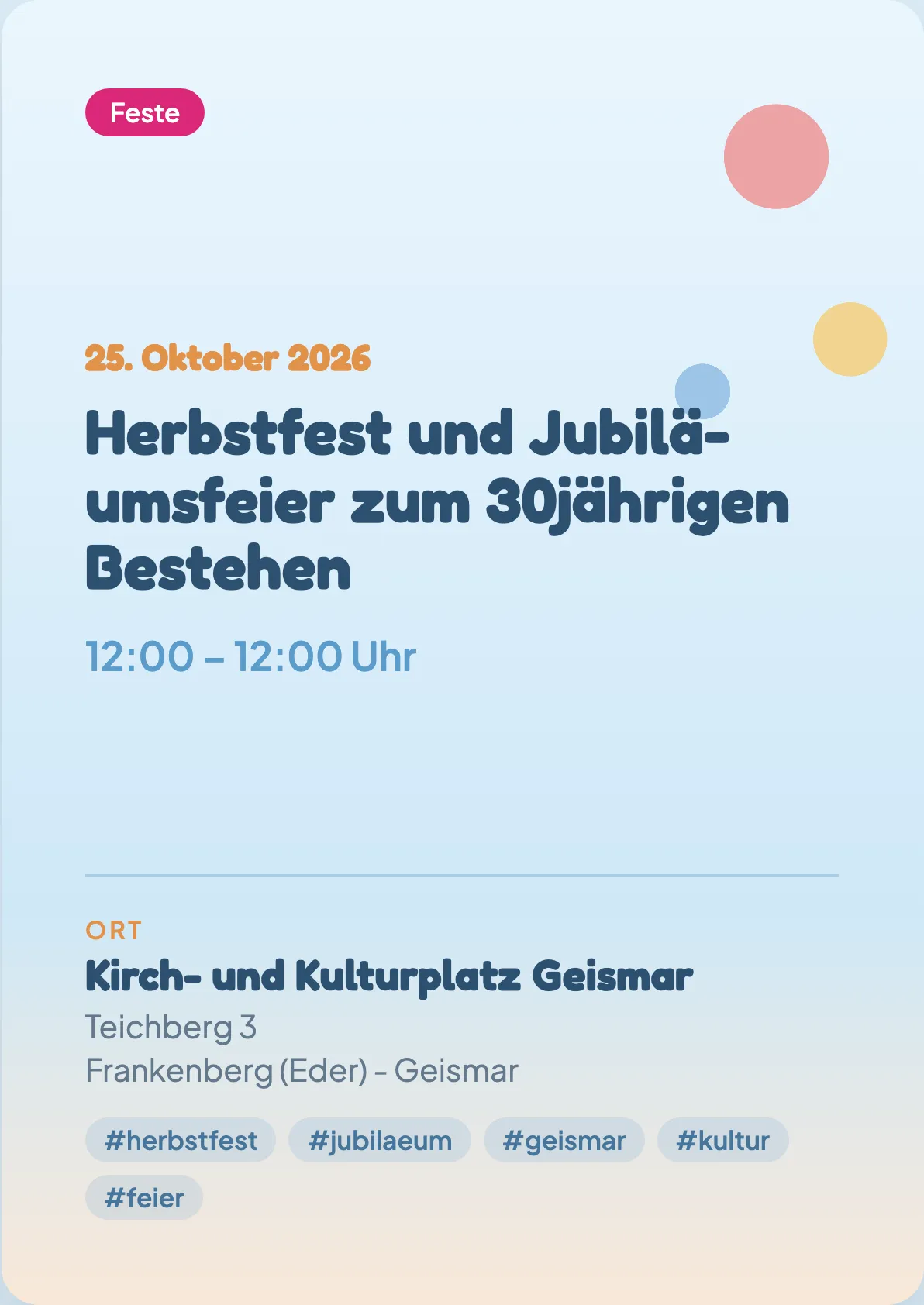 Veranstaltungsflyer