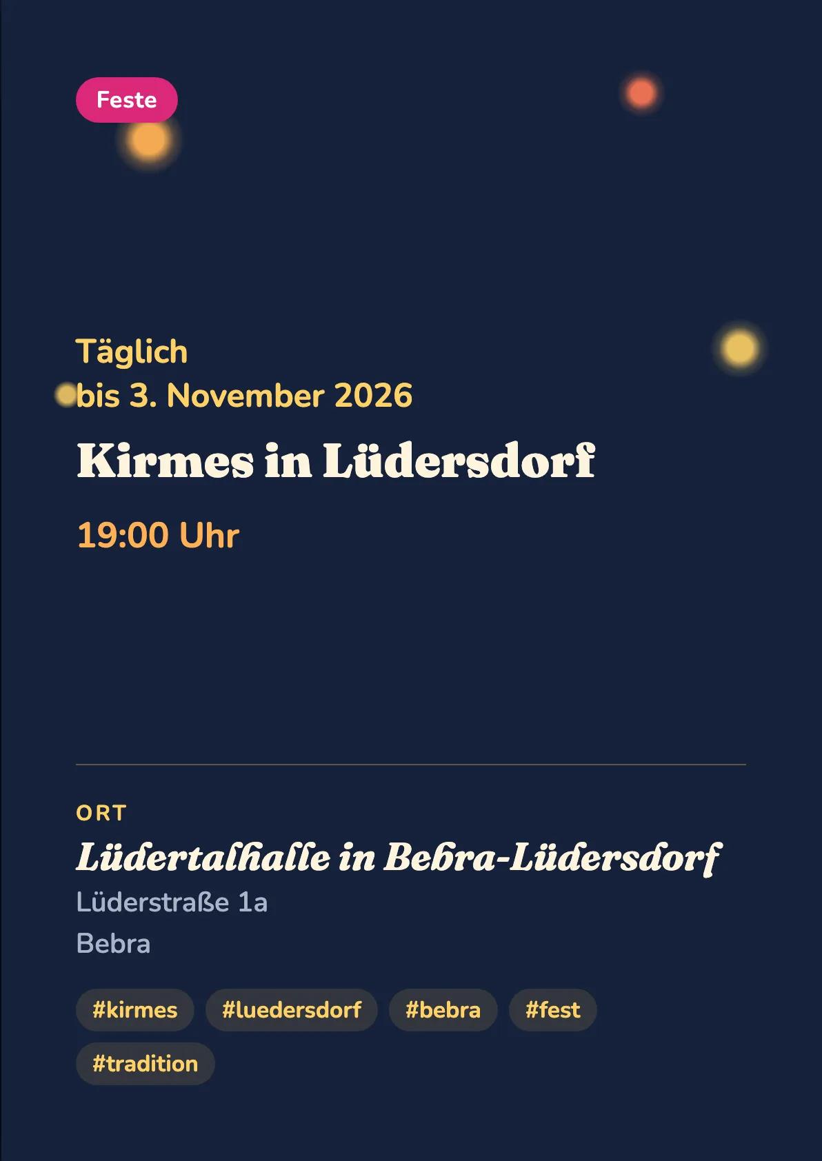 Veranstaltungsflyer