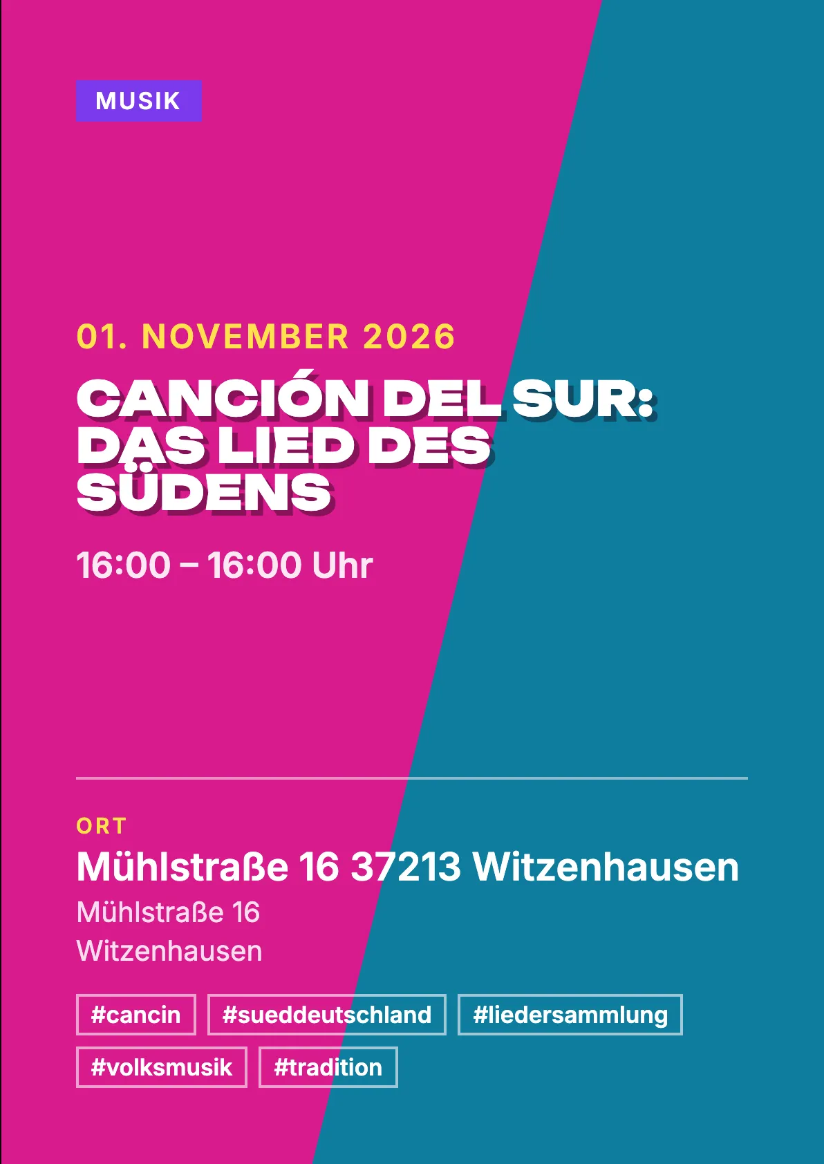 Veranstaltungsflyer