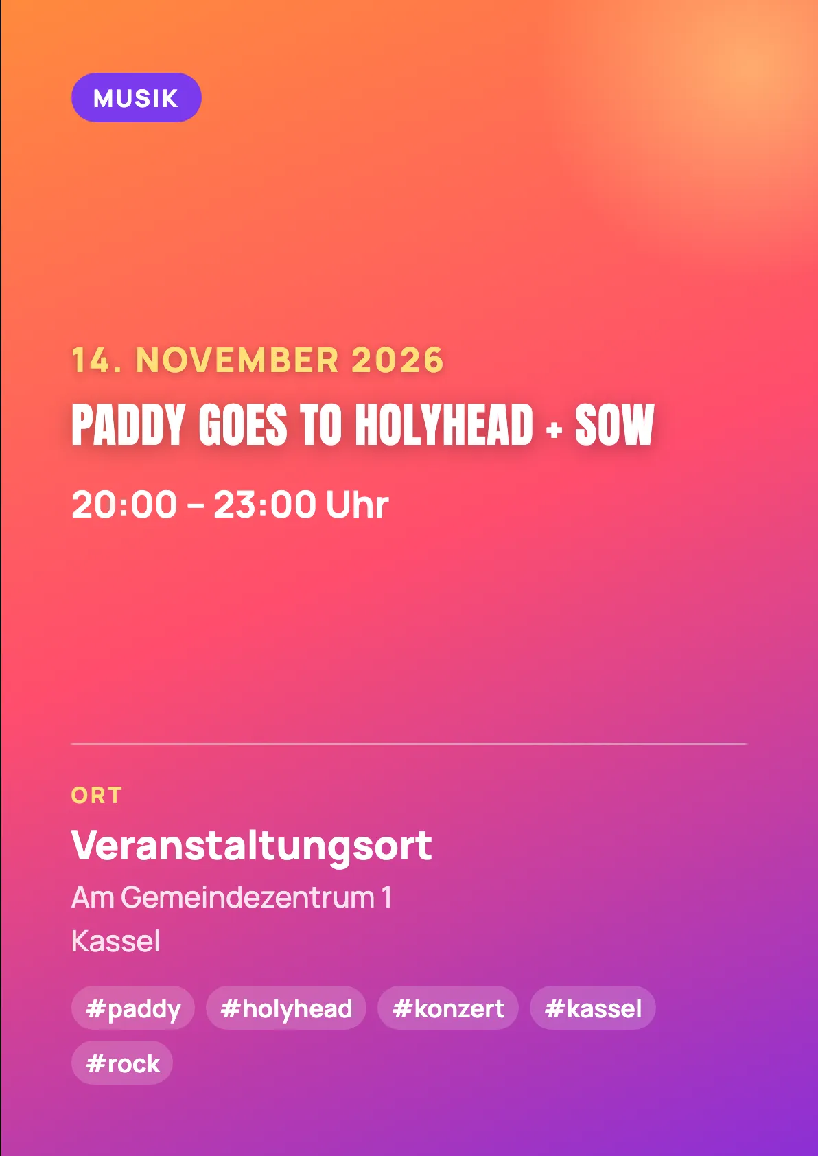 Veranstaltungsflyer