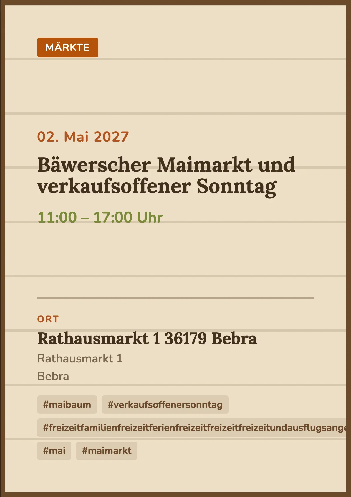 Veranstaltungsflyer