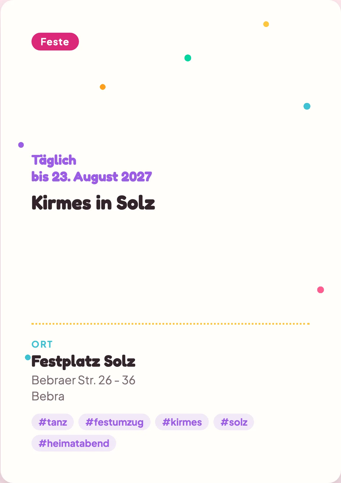 Veranstaltungsflyer