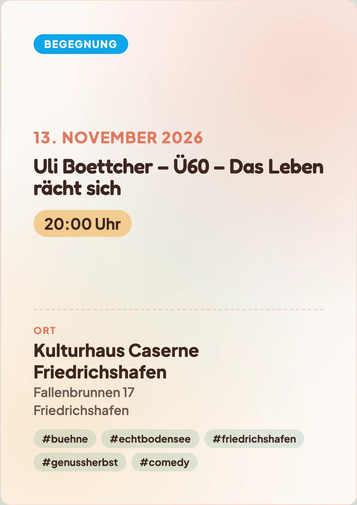 Veranstaltungsflyer