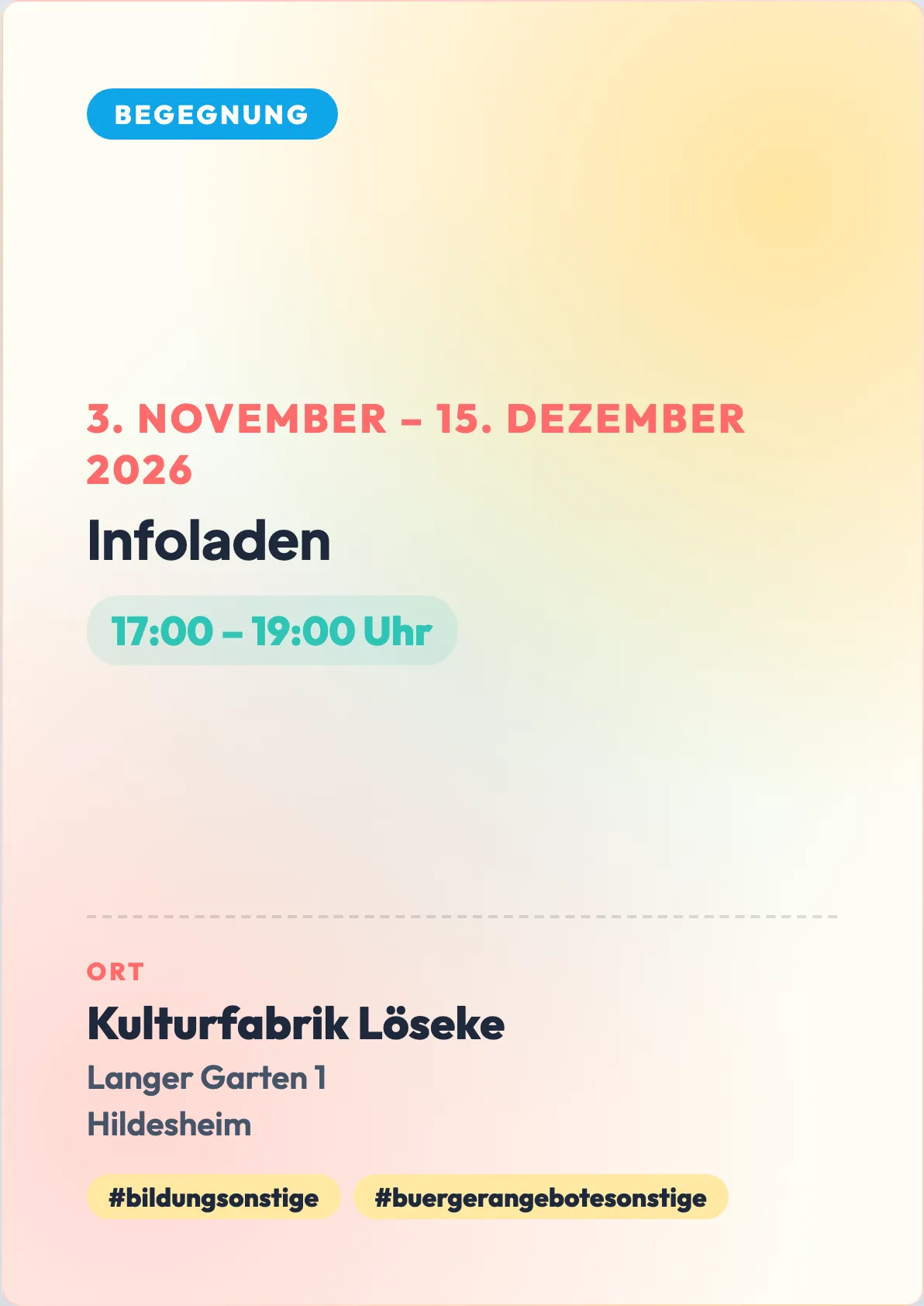 Veranstaltungsflyer