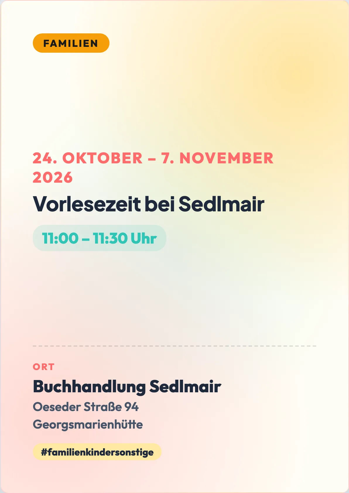 Veranstaltungsflyer