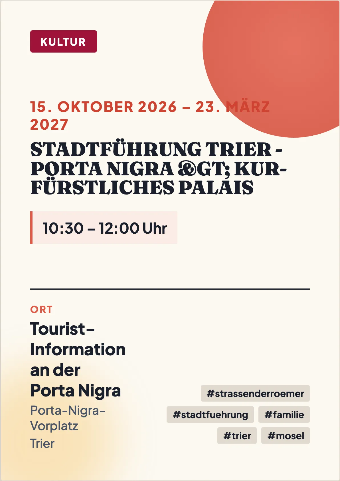 Veranstaltungsflyer