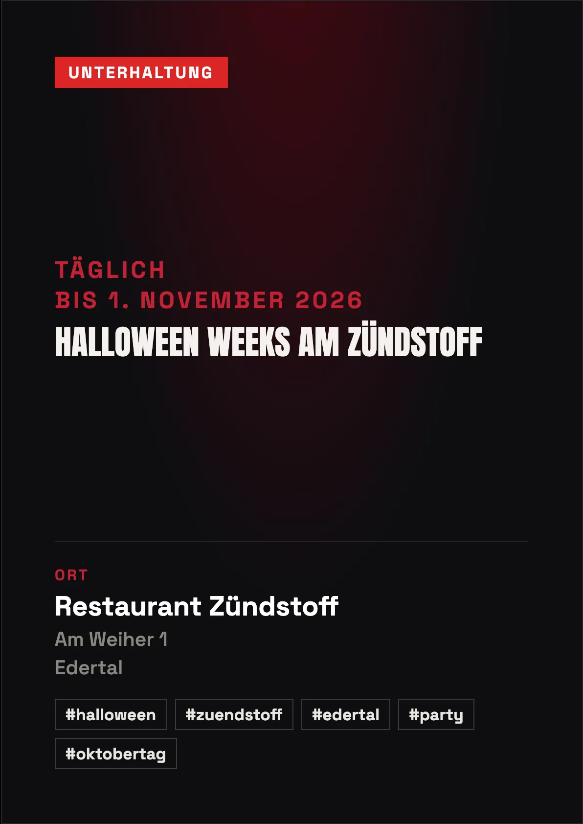 Veranstaltungsflyer