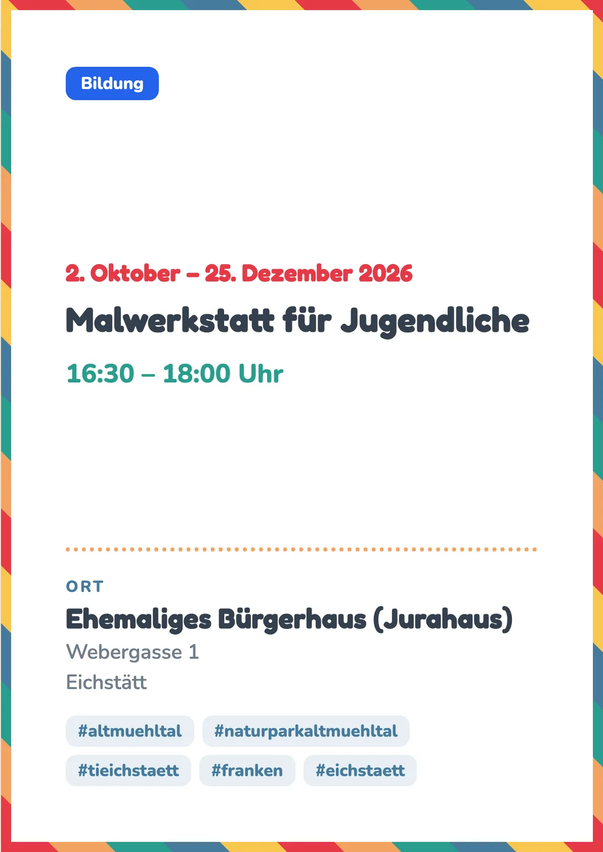 Veranstaltungsflyer