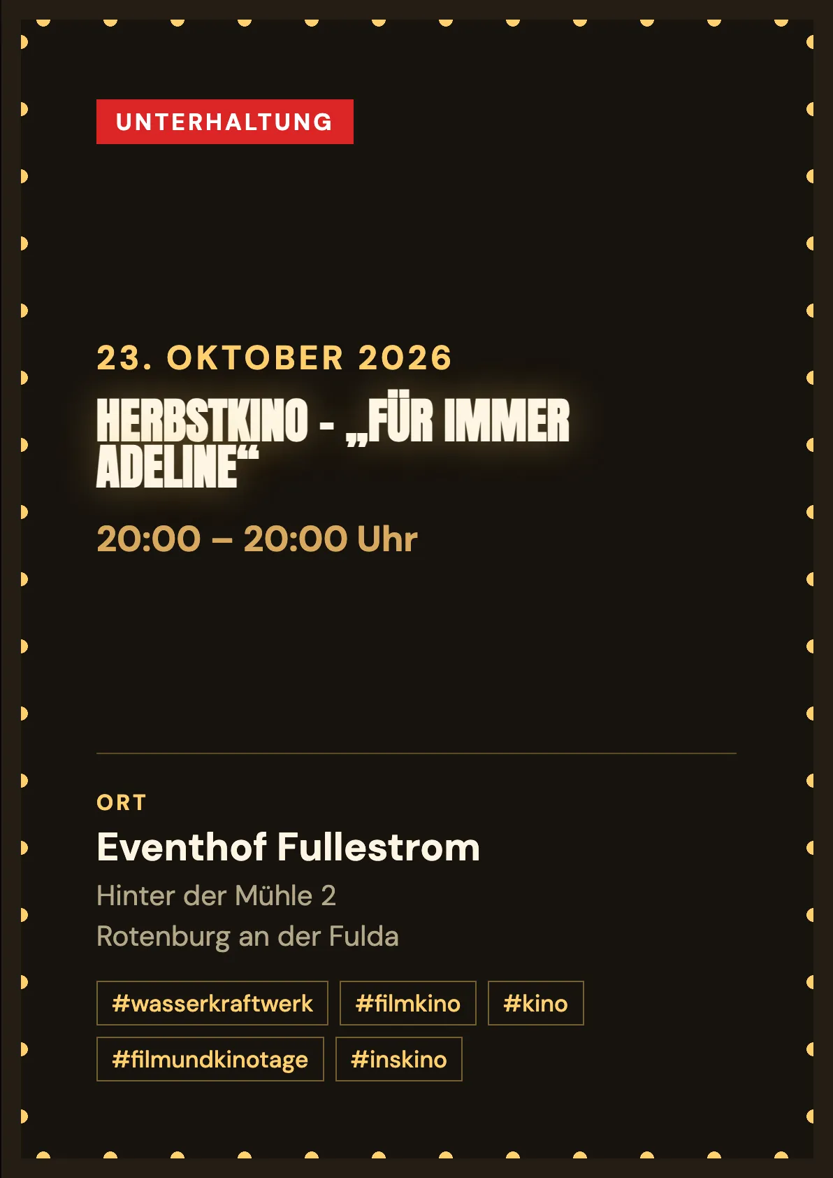Veranstaltungsflyer