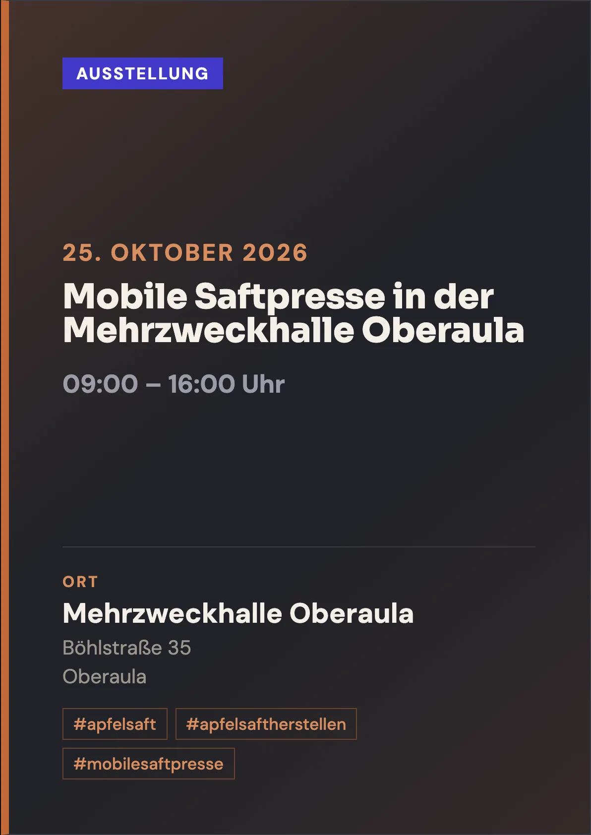 Veranstaltungsflyer