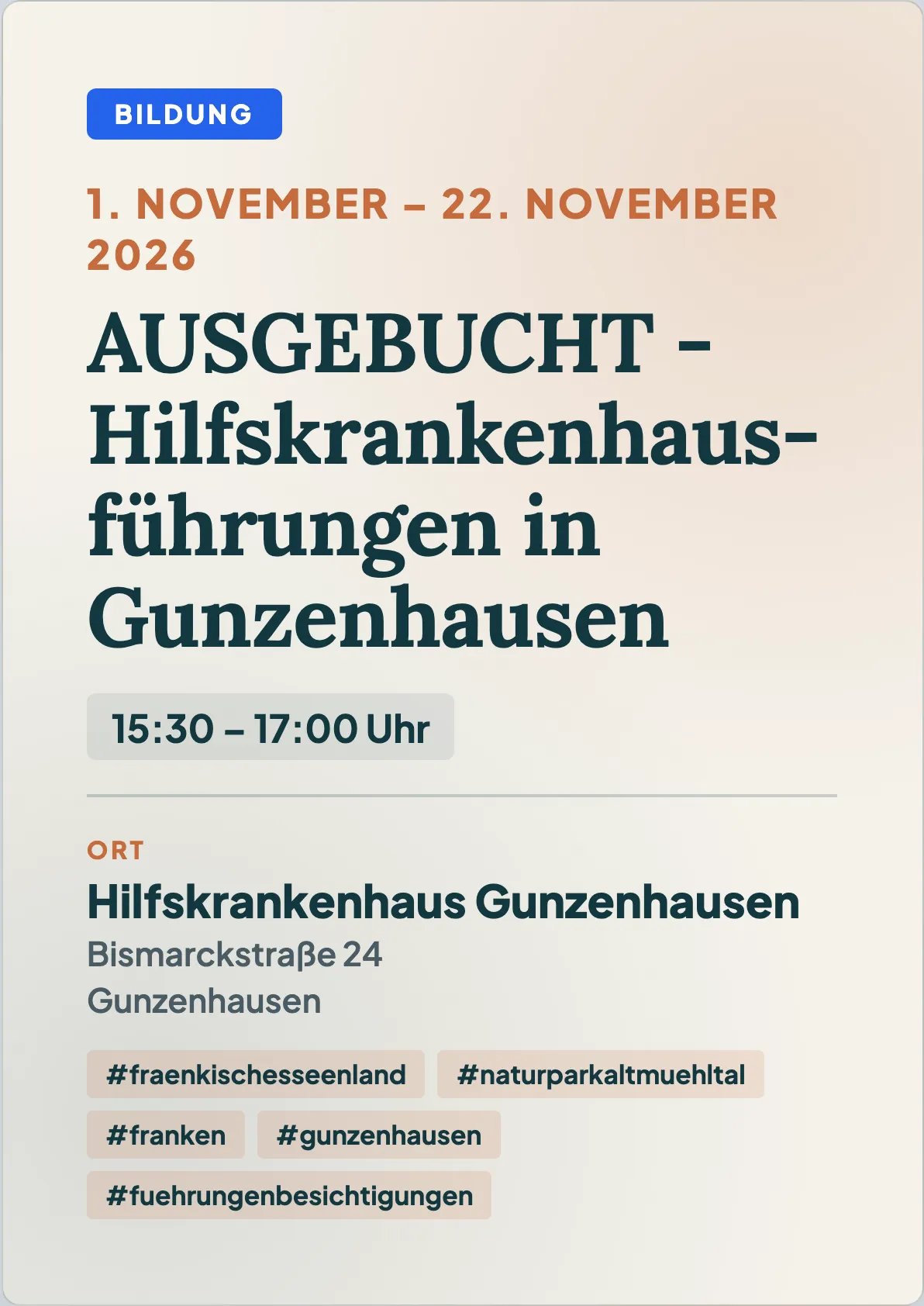 Veranstaltungsflyer