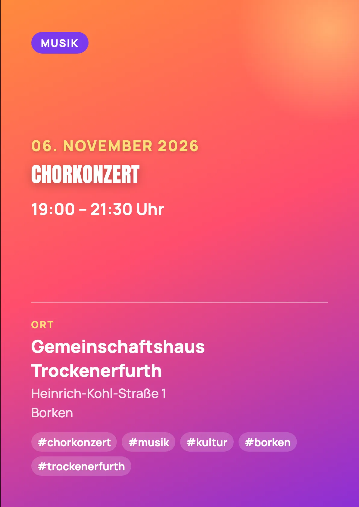 Veranstaltungsflyer