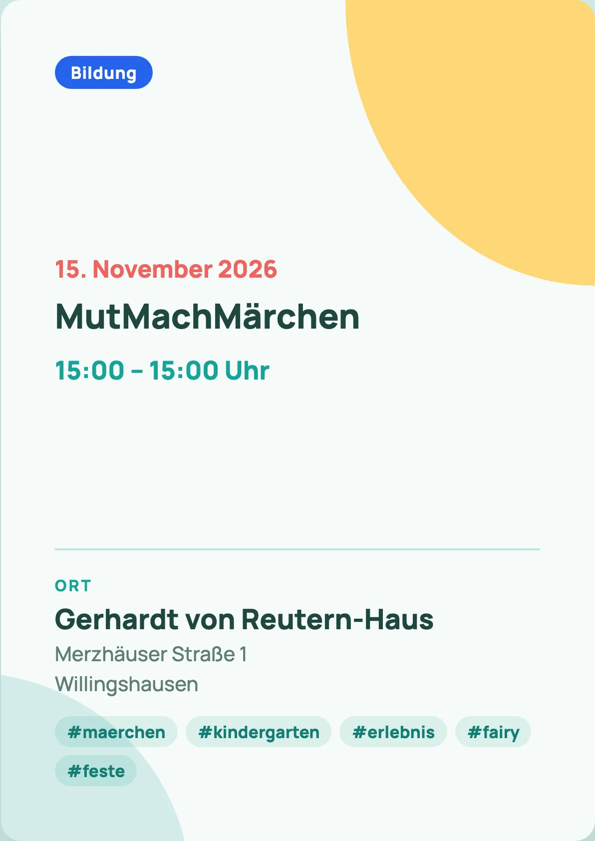 Veranstaltungsflyer