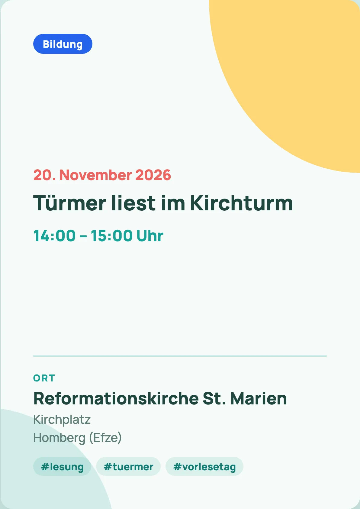 Veranstaltungsflyer
