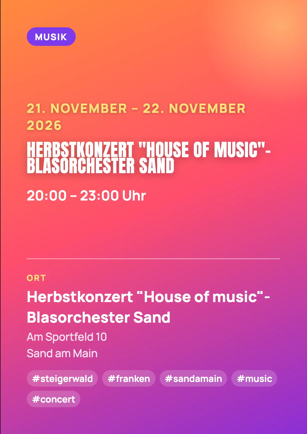 Veranstaltungsflyer
