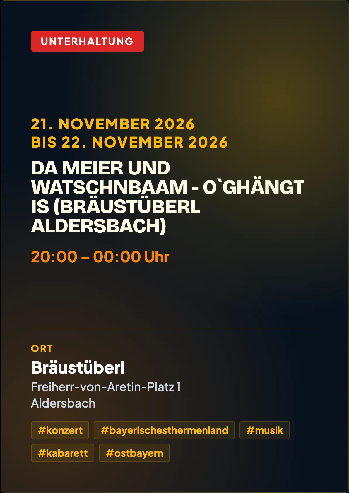 Veranstaltungsflyer