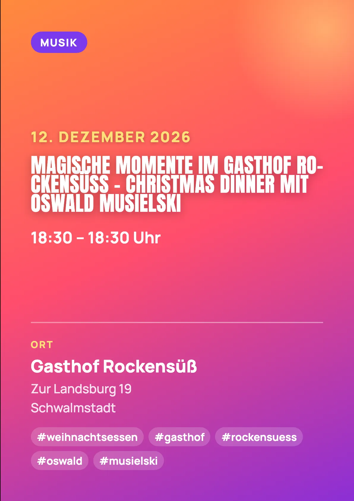 Veranstaltungsflyer