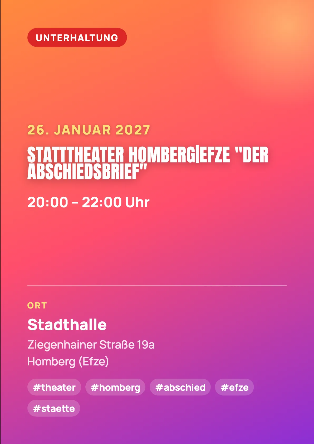 Veranstaltungsflyer