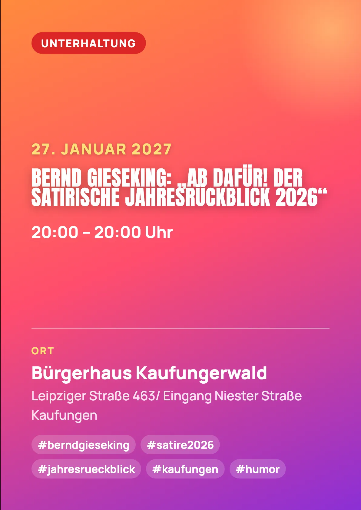 Veranstaltungsflyer