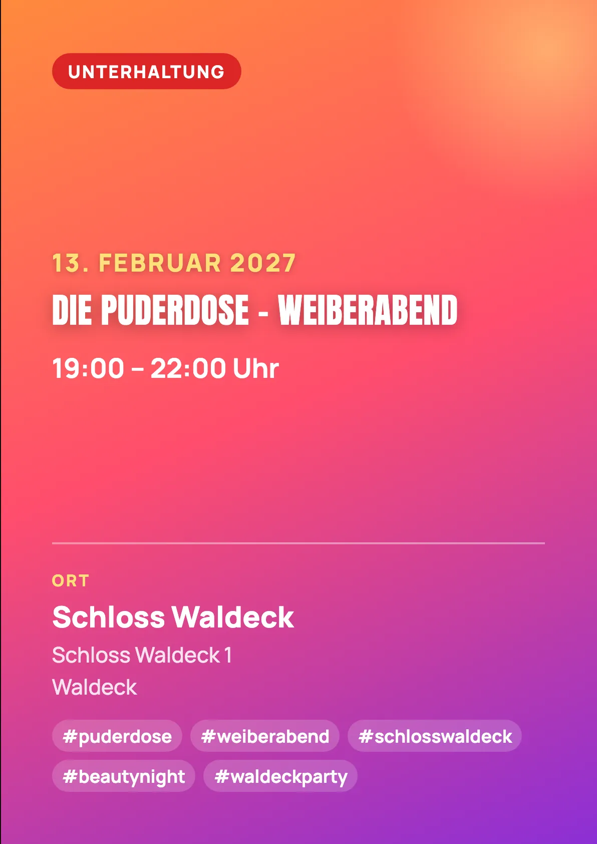 Veranstaltungsflyer