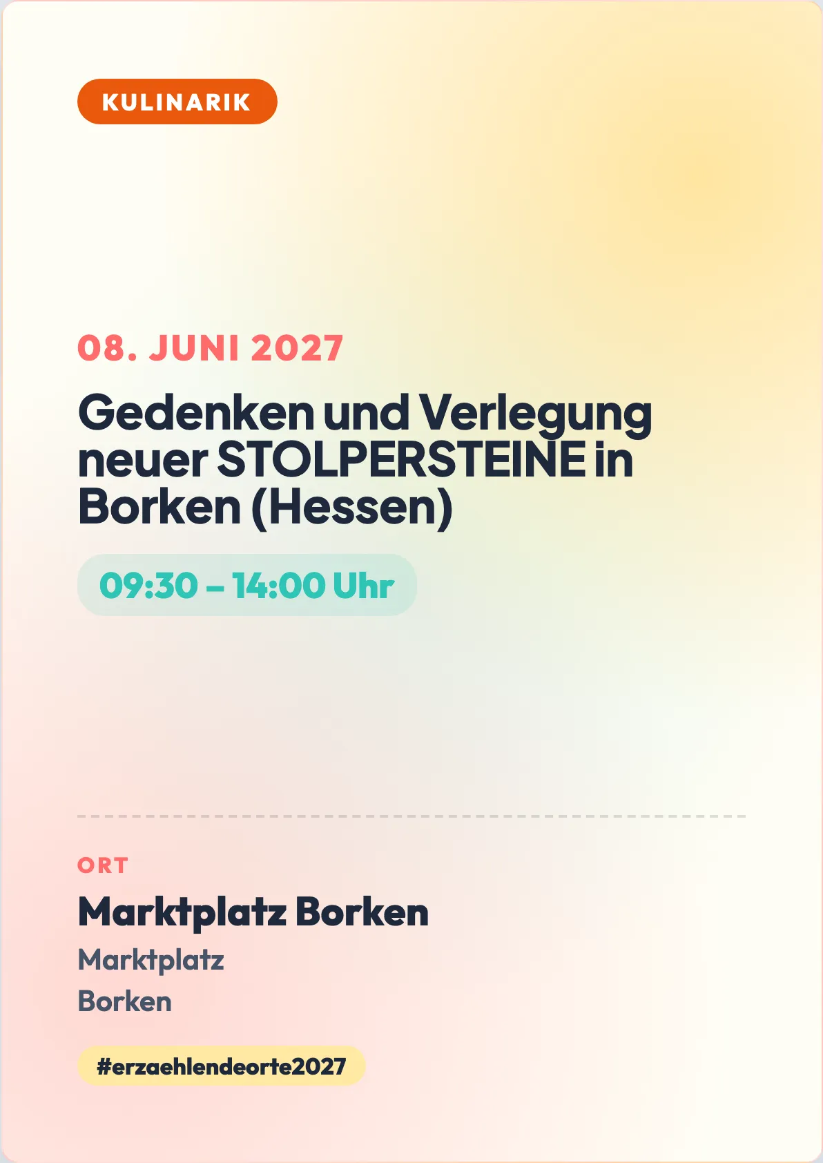 Veranstaltungsflyer