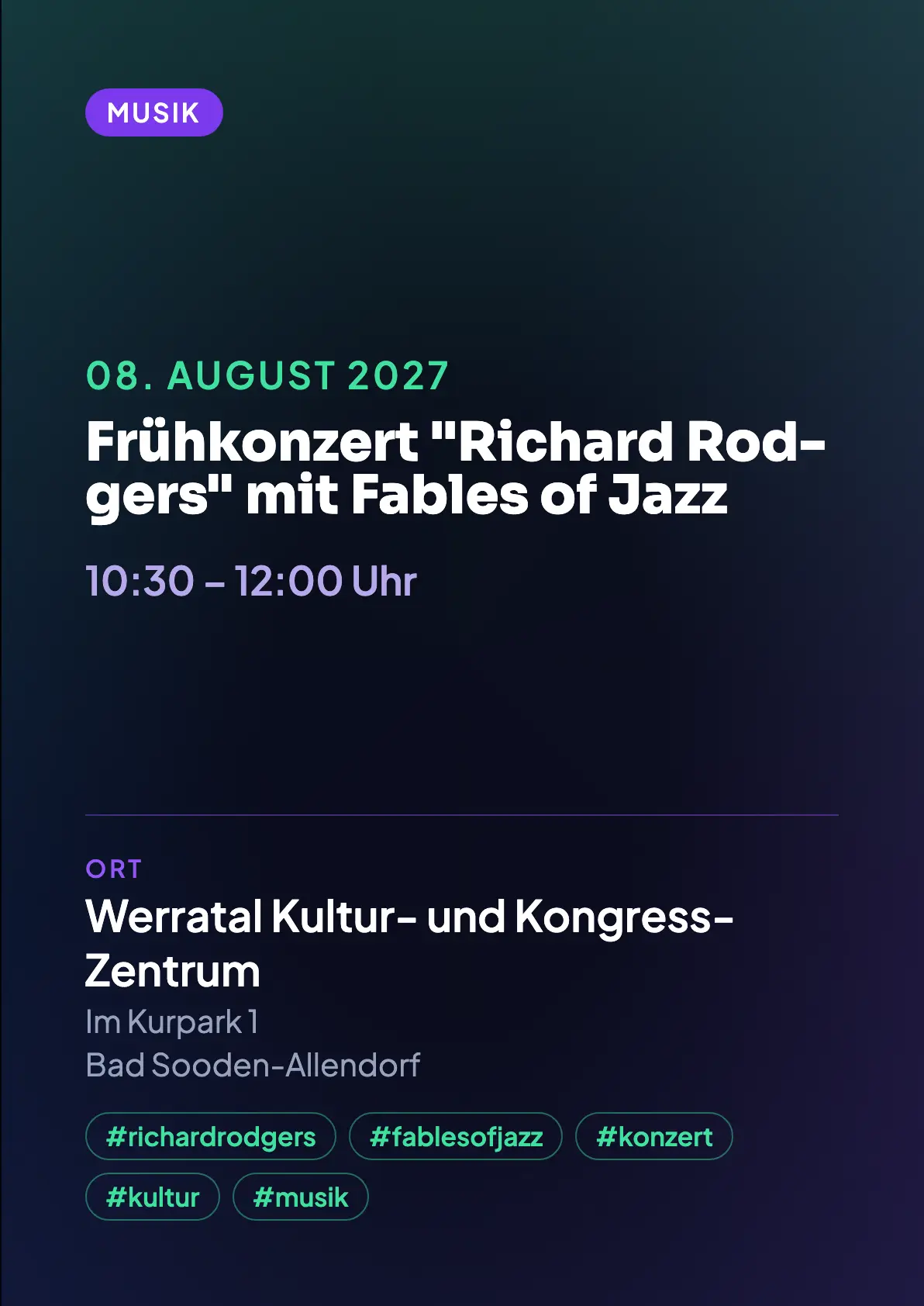 Veranstaltungsflyer