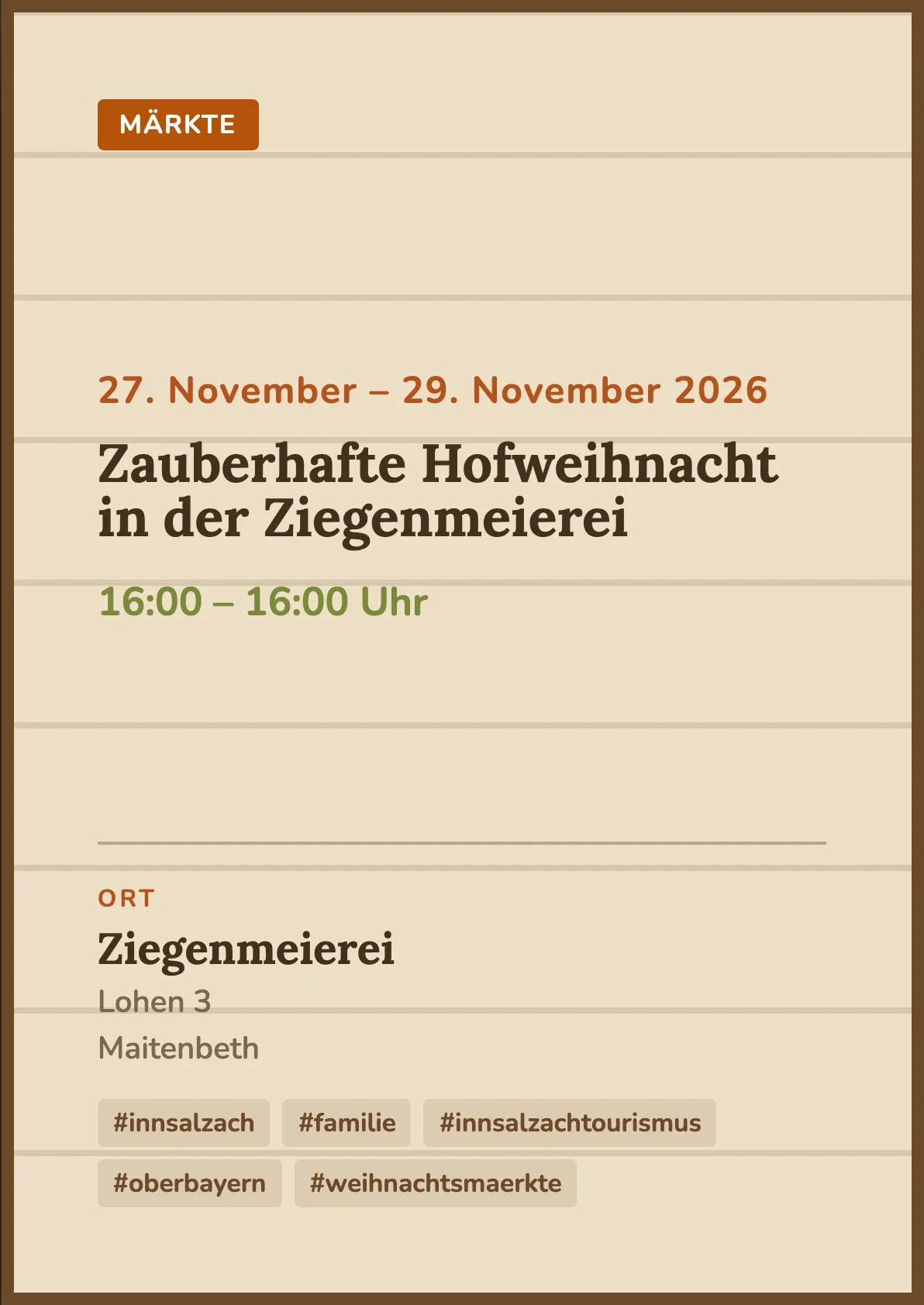 Veranstaltungsflyer