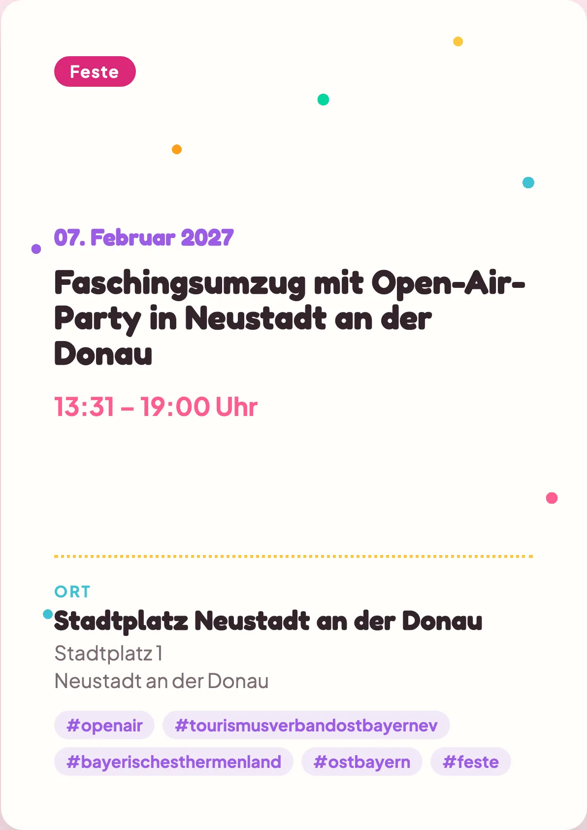 Veranstaltungsflyer