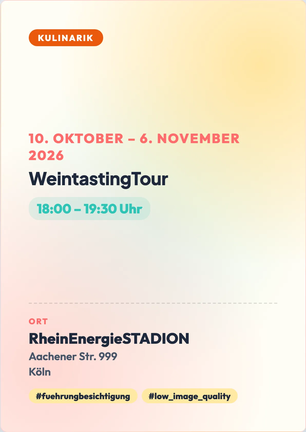 Veranstaltungsflyer